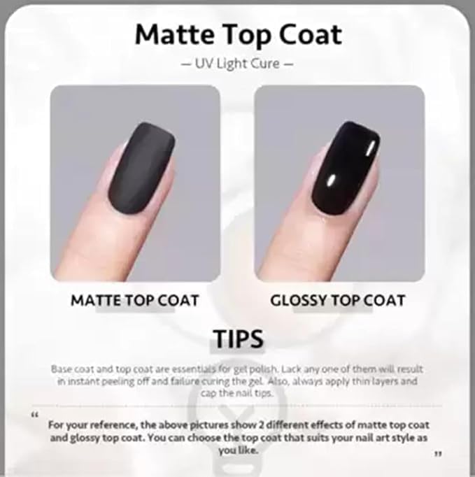 Image of Bolt Bee Matte Top Coat - 15ml No Wipe Gel Top Coat for Gel Polish, Long-Lasting Velvet Matte Finish, Soak Off UV /LED Gel, Chip-Resistant, Non-Yellowing Nail Art Sealant