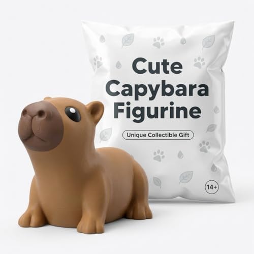Capybara Collectible Figurine - Detailed Animal Desk Decor for Unique Shelf Display or Gift - 3D Printed in Canada image 4