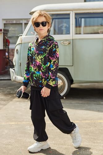 Image of Arshiner Unisex Kids Soft Pullover Hooded Sweatshirt with Pocket Basic Hoodies Sportswear Age 4-13 Years