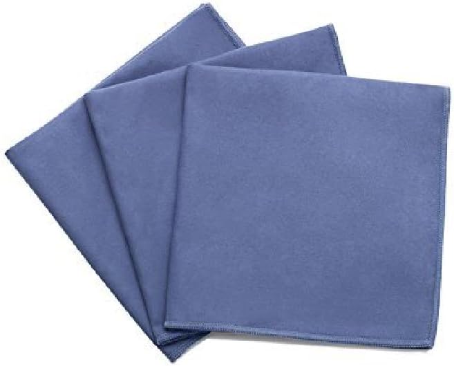 182 Specialty Suede Microfiber Cleaning Cloths – 3-Pack – Lint-Free, Non-Abrasive, Reusable & Machine Washable – for Wet or Dry Use on Glass, Wood, Leather & More