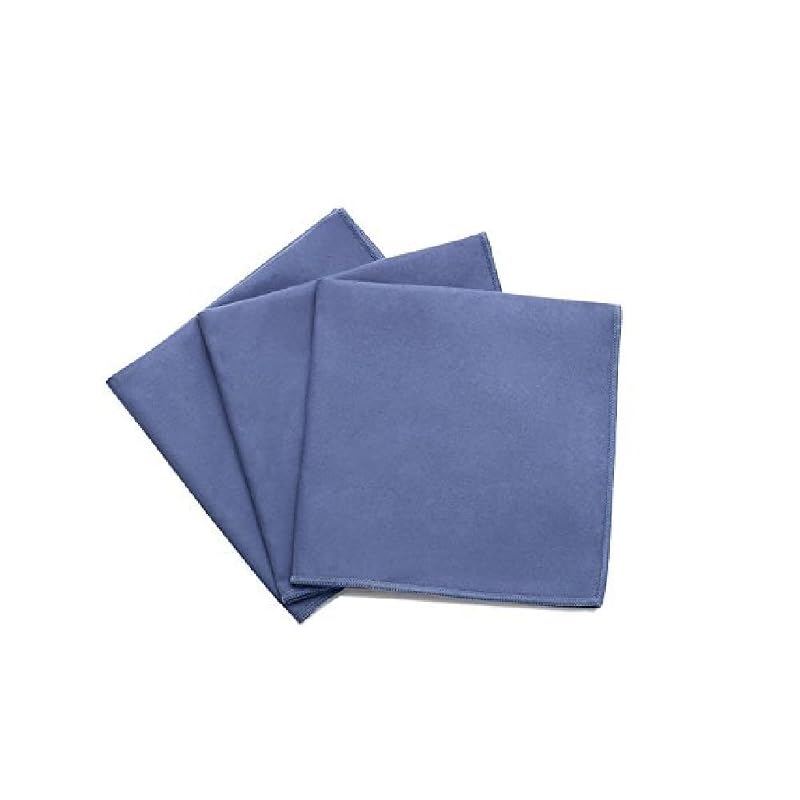Fuller Brush 182 Panos de Microfibra para Limpeza de Camurça, Madeira e Couro, Azul, 40,6 x 40,6 cm, Pacote com 3