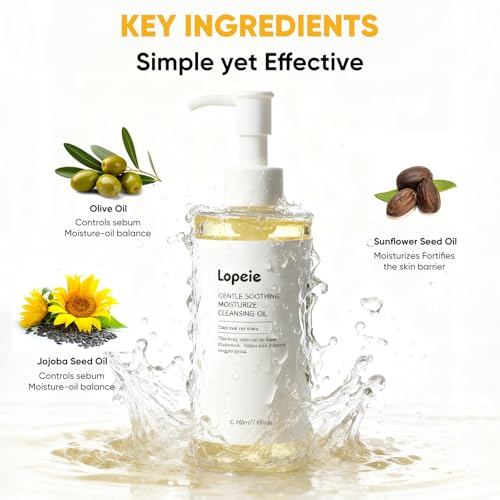 Lopeie Cleansing Oil 200ml / 7.05 fl. oz – Deep Pore Makeup Remover, Gentle Emulsifying Facial Cleanser, Removes Waterproof Makeup & Sunscreen, Hydrating & Non-Greasy, Suitable for All Skin Types — view 6
