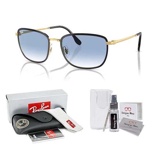 Ray-Ban RB3705 Square Sunglasses for Men +BUNDLE with ACCESSORY EYEWEAR KIT2