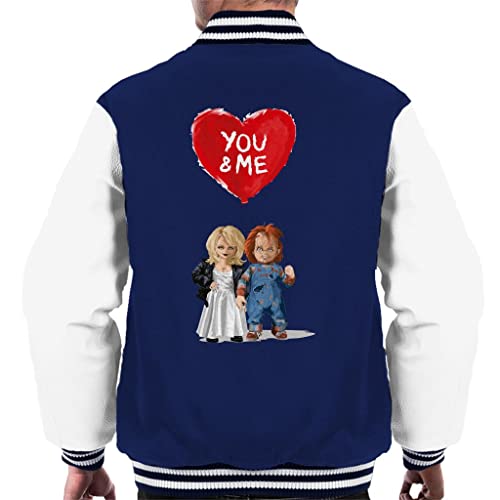 Veste Varsity Chucky et Tiffany You and Me pour homme en style teddy rétro