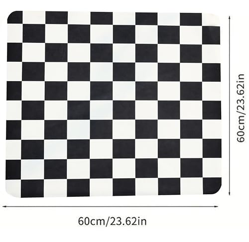 Image of Homecloud Non-Slip Washing Machine Mat - Durable Waterproof Protective Cover for Washer & Dryer, Dust-Resistant Mat Ideal for Laundry Room & Kitchen Appliances (Dark Black)