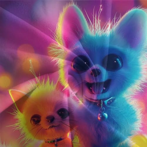 Housse de couette chien 3D 200x200 cm en microfibre avec taie d'oreiller - 7