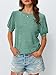 AUTOMET Womens Tops Summer Sweater Long Tunic Dressy Casual Blouses Business Cute Trendy Short Sleeve Shirt 2026 Green XL