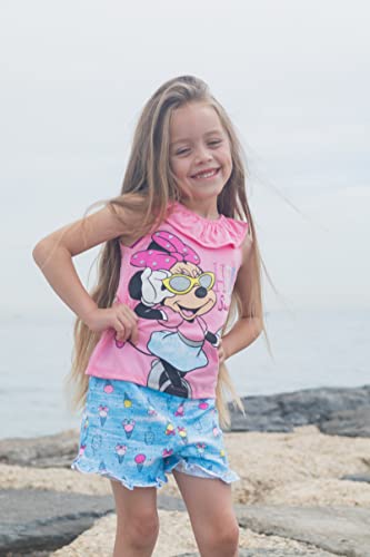Image of Disney Mickey Mouse & Friends Girls' 2-Piece T-Shirt and Shorts Set for Baby & Kids