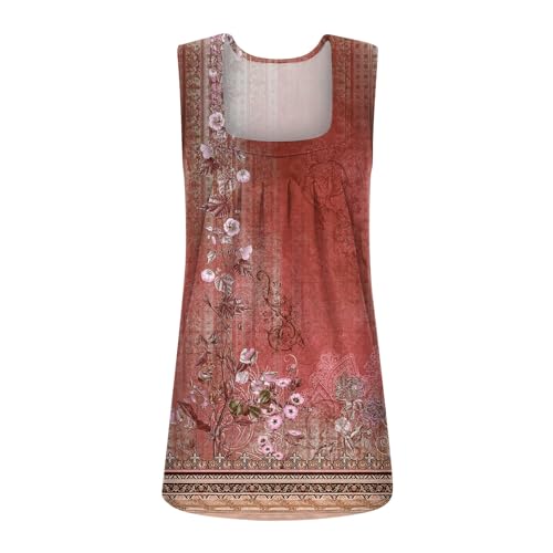 Spring Summer Plus Size Dressy Tank Tops for Women 2025 Womens Workout Floral Boho Beach Sleeveless Shirts Blouses