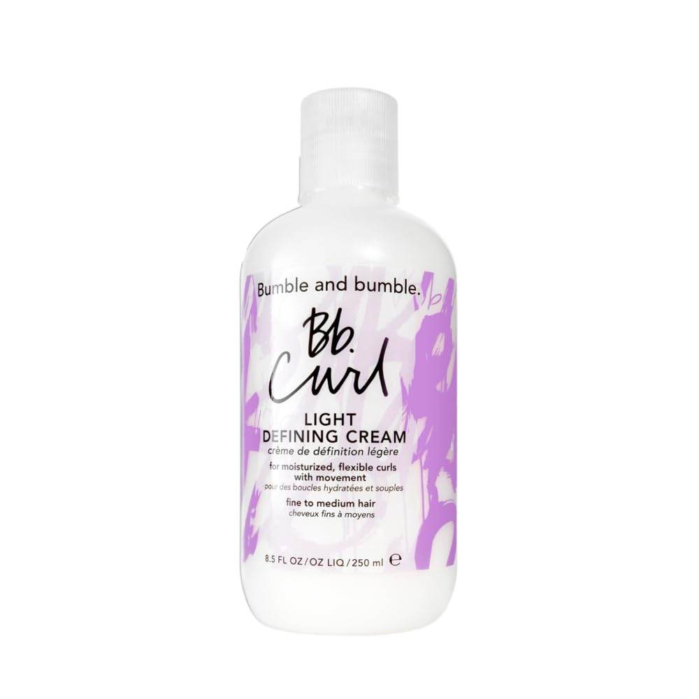 Bumble and bumble. Curl Light Defining Styling Cream | For Moisturized Flexible Curls | Anti Frizz | Curly, Wavy | With Jojaba Oil, Avocado Oil + Coconut Oil | Standard Size, 250 ml