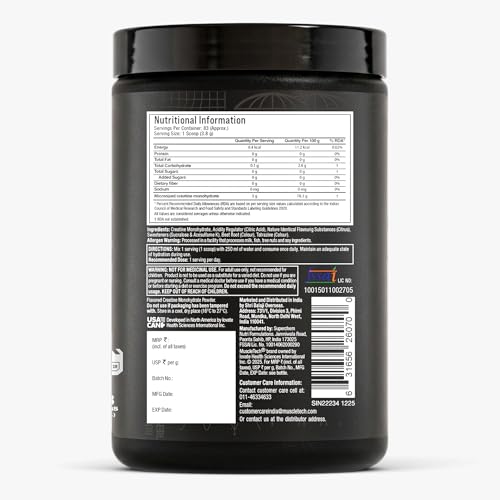 Image of MuscleTech Platinum Creatine Micronized Powder | 83 Servings, Citrus Blast | Improves Strength, Power & Muscle Recovery |Muscletech Creatine Flavored - 315g