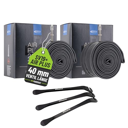 2er Set Schwalbe Fahrrad Schlauch SV19 Air Plus 40mm für 29 29+ Zoll...