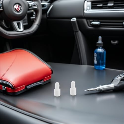 Clips de sujeción para reparar elevalunas del coche con 100 grapas de plástico blanco 7