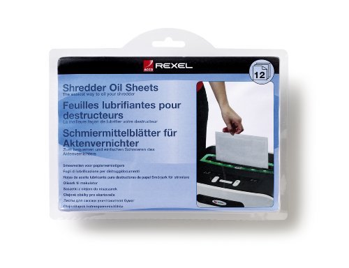 Rexel Shredder Non-Auto Oil Sheets (Pack of 12) 2101948