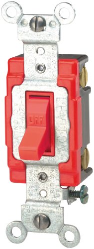 Interruptor silencioso de CA Leviton 1221-2R unipolar 20 amperios 120V 277V para caja de empotrar