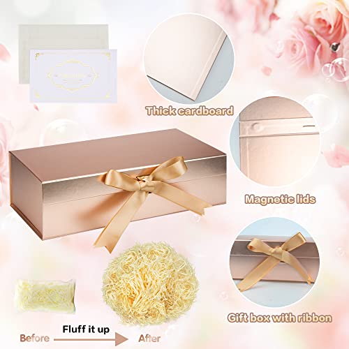 Set Scatola Regalo, Scatola Regalo Oro Rosa con