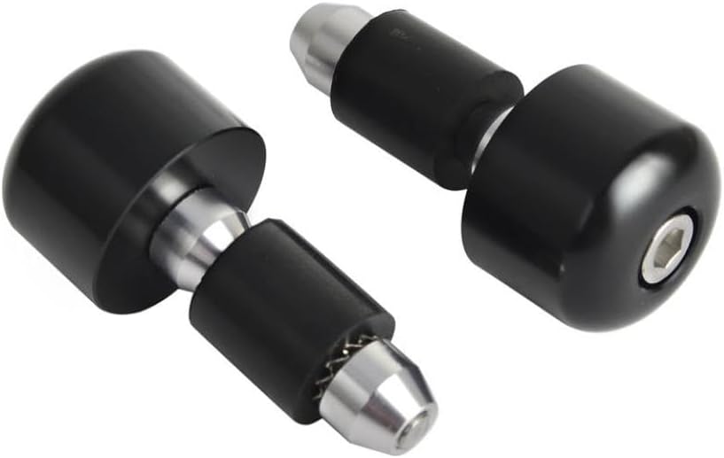 Bar End Plugs 7/8" Handlebar Compatible with XR400 XR600 XR650L XR650R ZX6R ZX10R ZX6R 636 650 Z650 KX450F KX250F Motorcycle Dirt Bike Universal Fit(Black)