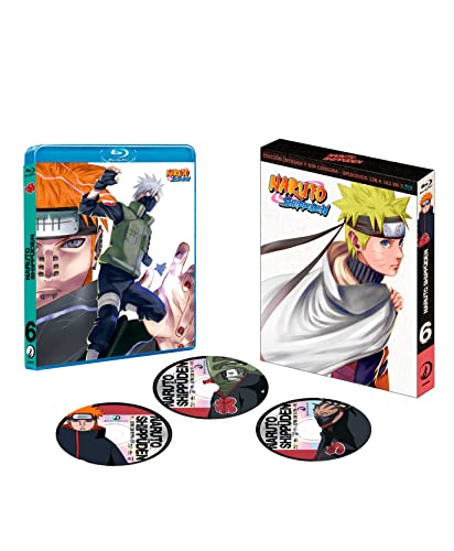 Naruto Shippuden Box 6 Blu-ray: ¡Sumérgete en la emocionante saga con la mejor calidad de imagen!