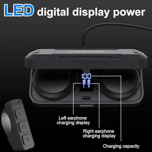 Fire Bull H360 Motorcycle Helmet Bluetooth Headset, Motorcycle Bluetooth Helmet Speaker,Ture Wireless Helmet Earphone Bt5.3 Chip Noise Cancellation 1450Mah Large Battery thumb #4