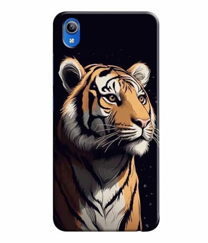 Image of Tiger Faces Animal Printed Hard Back Case Cover & Compatible for Vivo Y90 / Vivo Y90i (Multicolor) - D1807