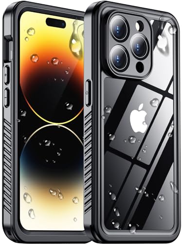 2024 New for iPhone 14 Pro Case Waterproof [Built-in Screen Protector & Camera Protector][Full Body Shockproof][IP68 Underwater][Dustproof][Dropproof] Phone Case for iPhone 14 Pro 6.1
