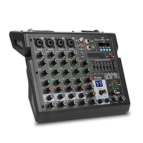 XYOTIC Controlador de DJ Digital Mezclador de 4 Canales Depusheng B4 Mesa de Sonido Consola de...
