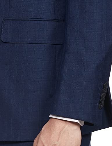 Image of Raymond Wool Blend Men's Full Sleeve Contemporary FIT Dark Blue Formal Suit