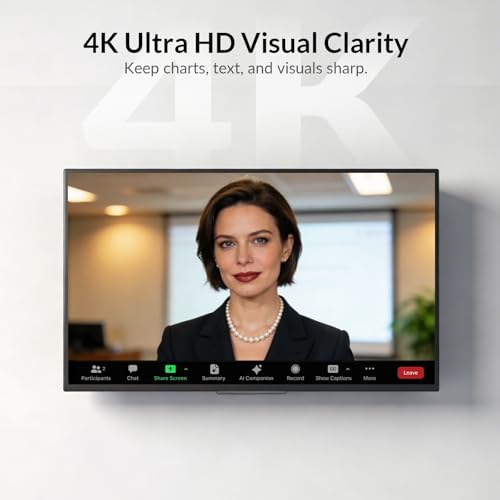 Image of AV Access 4K USB C KVM Extender Dual Monitors 2 Hosts for Conference Room, 1G Ethernet, 100W PD Charging, USB 3.2, Switch Between 1 Laptop & 1 Desktop, PoH, Over Cat6a /7 Upto 100m /330ft