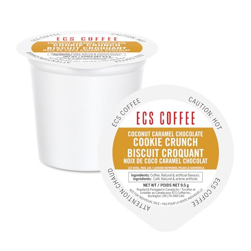ECS Coffee Coconut Caramel Chocolate Cookie Crunch Coffee, 24 Count