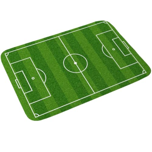 Fopytu Alfombra De Campo De Fútbol, ​​Alfombra De Juego De Juegos para Niños De Fútbol, ​​tapete para Niñas para Niños, Decoración del Hogar, Cuarto De Baño Deportivo.
