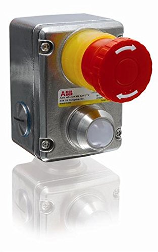 Arrêt d'urgence LED 2NC/2NO ABB Entrelec EstrongZ bouton poussoir acier