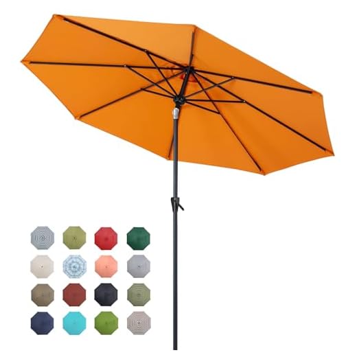 Best patio umbrella non-fade Tempera 9ft Market Outdoor Umbrella