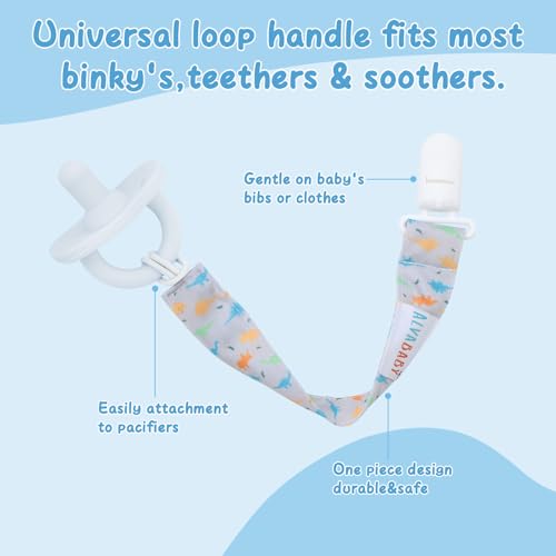Image of ALVABABY Pacifier Clips 8 Pack Pacifier Binky Paci Holder Leashes for Baby Teethers 8DP08