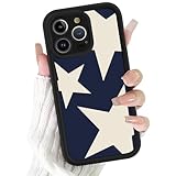 Jumkook Funda para iPhone 13 Pro 6.1',Aesthetic Dibujos Diseño Suave TPU Silicone Cover Antigolpes Anti-Arañazos Bumper Protección Cámara Case Mujeres Niñas Capa,Estrella Blanca
