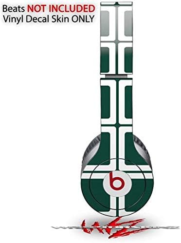 Skin Decal Wrap Works with Original Beats Solo HD Headphones Squared Hunter Green Skin Only (Headphones NOT Included)