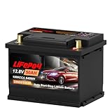 LiFePO4 Starterbatterie 12V 50Ah Autobatterie mit BMS Schutz- Leicht & Leistungsstark (CCA1000A) - Für Start-Stop - G47 / DIN55 / 55530 - Perfekter Ersatz für Blei-Säure-Batterien