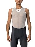 castelli Herren Core Mesh 3 Sleeveless Maglietta, weiß, L/X