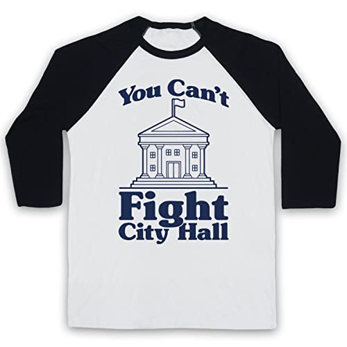 T-Shirt de Base-Ball 3/4 Protest Slogan Coton Vintage