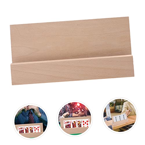 Présentoir de cartes en bois noble et support de bureau