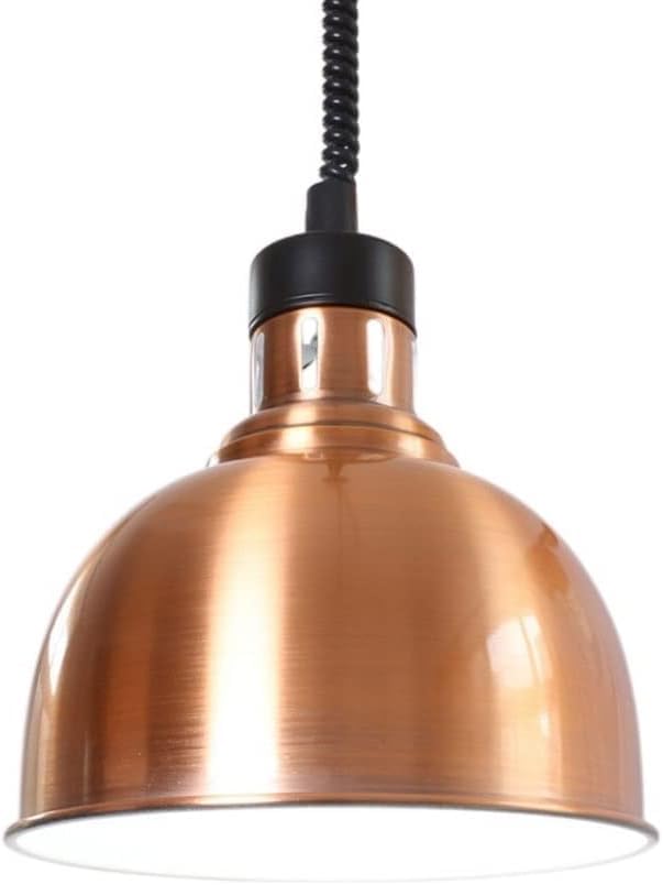 Lustre télescopique rétro en bronze rouge à tête unique pour la cuisine et le restaurant