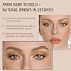 Dual-Ended Microblading Eyebrow Pencil for Women, 2 in 1 Liquid Eyebrow Pencil with Curved Tip and 4D Brow-Fection Microblading Pen, Shaped Fill HairLike Waterproof Lasting Eyebrows (01 Light Brown)