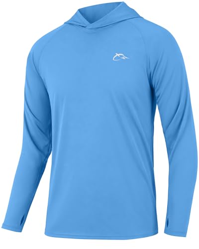 Image of FISHEAL Men's Camo Fishing Hoodie, UPF 50+ Long Sleeve Sun Protection Shirt