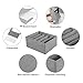 Coorganisers Jeans Drawer Organizers for Clothing, 5 Compartment Wardrobe Storage Box, Washable Clothes Organizer for Folded Clothes, Jeans, Pants, Leggings, t-shirts(Grey)