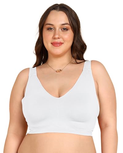 Image of Tweens Cotton Non-Padded Plus-Size Bonded Bra for Women | Full Coverage Broad Straps | Hidden Concealer | Seamless Wire-Free No-Dig Comfort | Breathable Cotton | Elastic-Free No Marks | Pack of 1