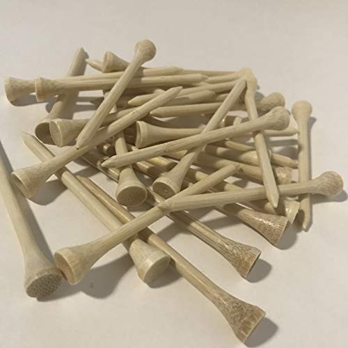 500 Premium 3 1/4 Inch Bamboo Golf Tees Professional Grade, Biodegradeable, High Performance, Bulk Pack #TOP1