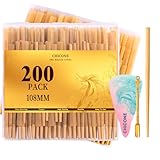 Cones Rolling Paper 108mm Preroll 200 Pack Rolled Cones -Natural Slow-Burning Cones Rolling Paper with Loader and Packing Sticks