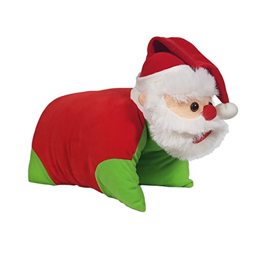 Image of Ultra 16 inch Christmas Santa Fully Stuffed Premium Soft Folding Cushion Pillow for Kids in Red | Snuggling and Playtime | Animal Toy | Birthday Gift | Anniversary | Christmas | Diwali | Home Decor