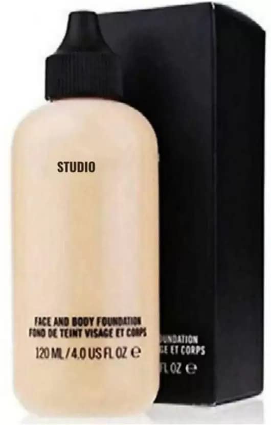 MASTADI Studio Finish Full coverage Makeup Face And Body Foundation For All Skin Tone (Black, 120 ml)