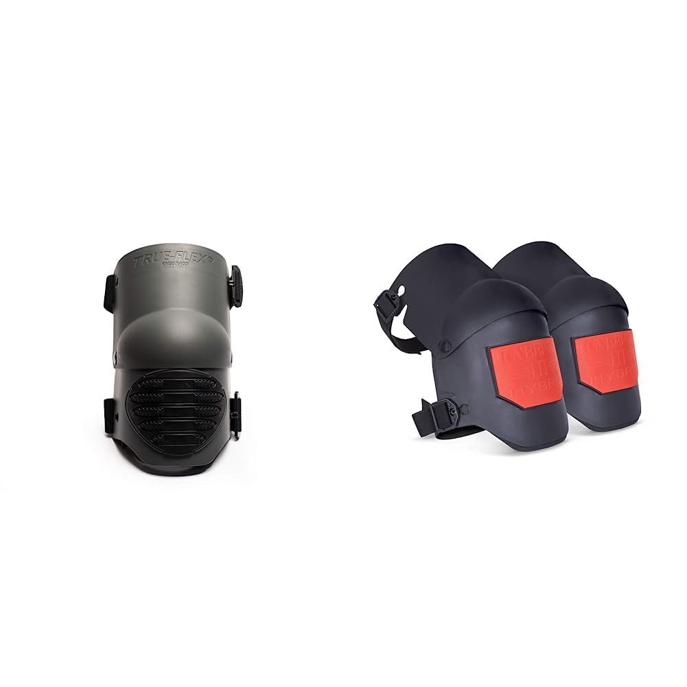 TSE Safety - TSE-TFLX-4-16 Flex Work Knee Foam Padding Pads - Anti-slip Strong Double Straps Comfortable Knee Protection Breathable Heavy & Sellstrom HYBRID Ultra Flex III KneePro Knee Pads