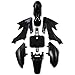 CLEO Plastics Kit with Black Seat for CRF50 XR50, Chinese 50cc Dirt Pit Bike,Fenders Fairings Replacement Plastic with Seat